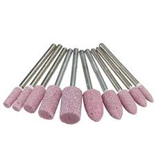 DIE GRINDING STONES ALUMINIUM OXIDE 3/8 Inch CONE TYPE DIE GRINDING STONES ALUMINIUM OXIDE 3/8 Inch CYLINDER TYPE PINK 1/4 Inch SHANK