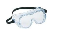 CHEMICAL SPLASH GOGGLES CLEAR POLYCARBONATE LENS, PVC FRAME WITH VENTILATION HARD COATED