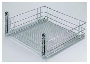 VEGETABLE BASKET FRONT PULL OUT FOR CABINET WIDTH 600MM (SAPPHIRE CHROME)