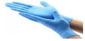 NITRILE EXAMINATION GLOVES SYNTHETIC / BLENDED 100NOS PER BOX / SIZE MEDIUM