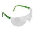 POLYCARBONATE FRAME LESS SPECTACLE WITH CURVED EDGES HARD COATED LENS FOR ANTISCRATCH, CLEAR / CLEAR OR COLOURED FLEXIBLE TEMPLES OPTION WRAP AROUND DESIGN