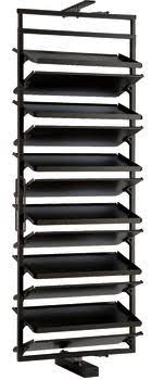 Rotating Shoe rack 1920-2190 mm Height Black