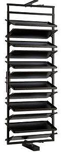 Rotating Shoe rack 1920-2190 mm Height Black