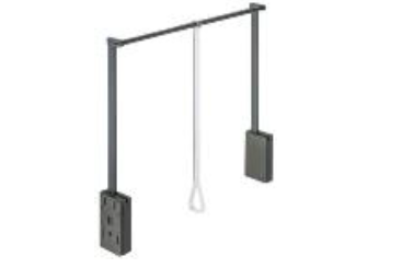 Wardrobe Lift 750-1100 mm Brown