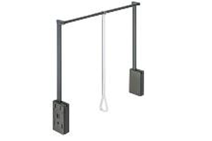 Wardrobe Lift 750-1100 mm Brown