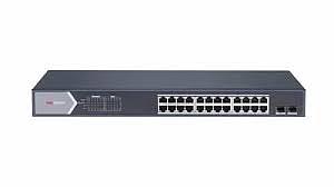 24 × Gigabit PoE ports,2 × Gigabit SFP fiber optical port / 6KV