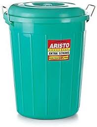 PLASTIC STORAGE BUCKET 25 LTR - CLOSE LID WITH SLIDE  HANDLE
