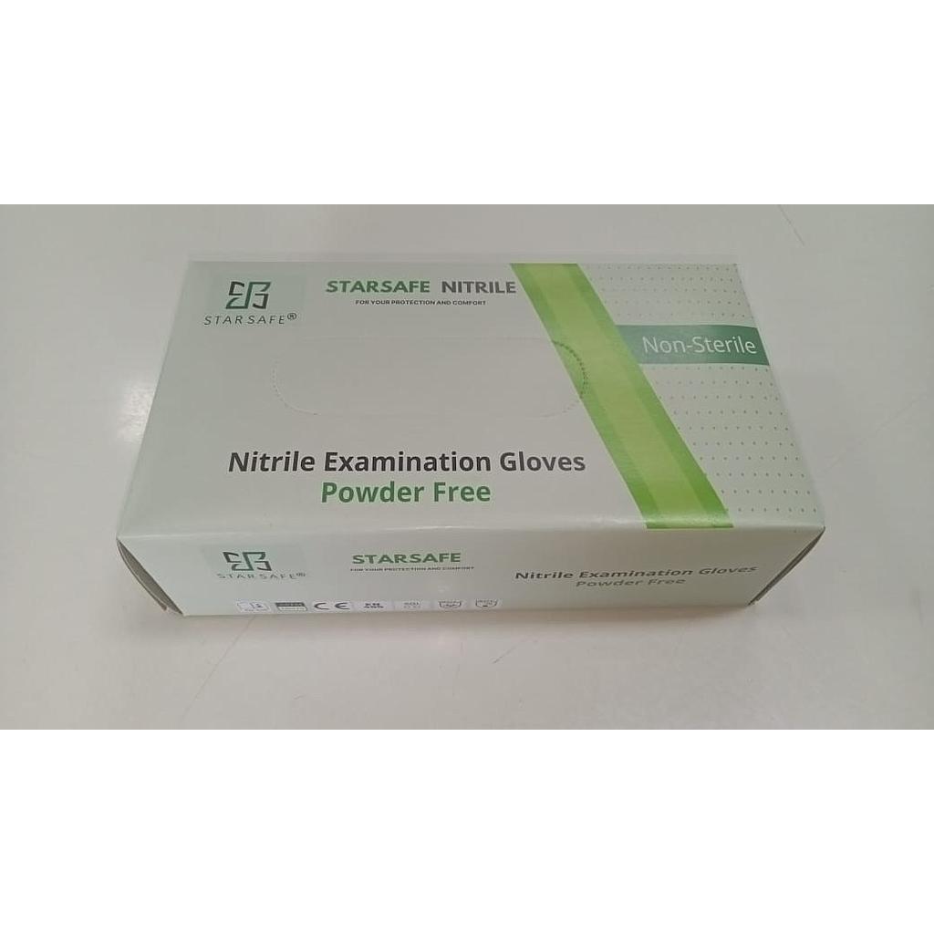 NITRILE EXAMINATION GLOVES 3.5ML BLUE (SIZE - L) REGULAR