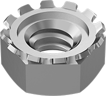 18-8 Stainless Steel Locknut with External Tooth LockWasher 8-32 Thread(Pack of 100 each)