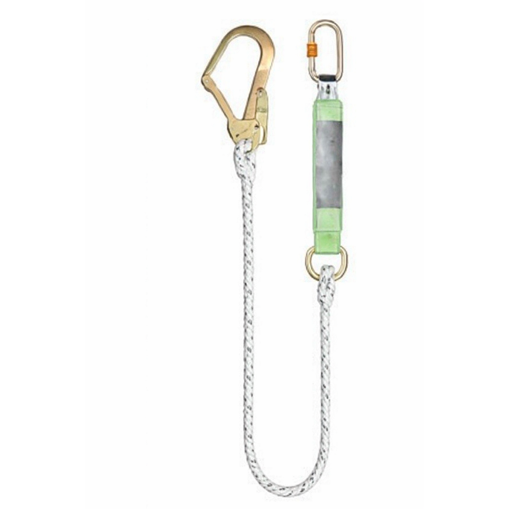 SINGLE LANYARD WITH ENERGY ABSORBER WITH ONE D RING AND 1 SNAP HOOKS
