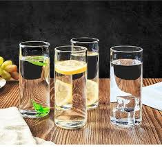 Water Glass 350 ml - Transparent Drinking Glasses (Pack of 12)