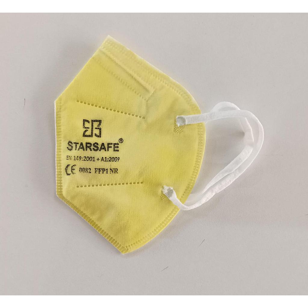 FOLD FLAT TYPE / FFP1 CLASS / WITHOUT VALVE EAR LOOP - YELLOW