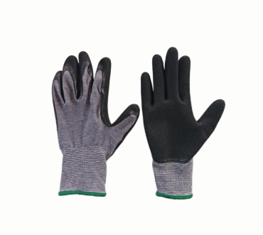 NITRILE MULTI-LAYERED BLACK SANDY COATING CUT LEVEL A SIZE 9