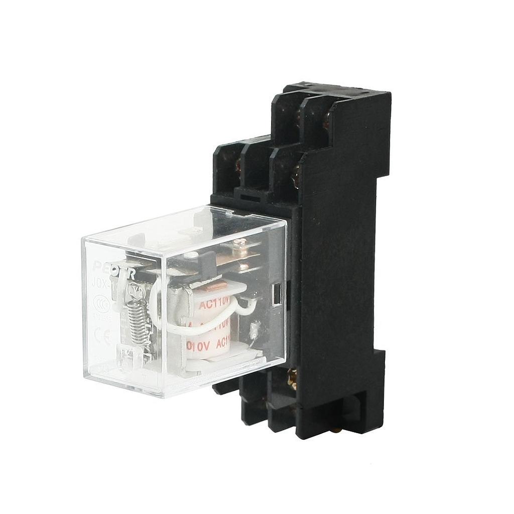 12 Amps 220 VAC Coil 8 Pins 2 NO 2 NC HPC Relay 